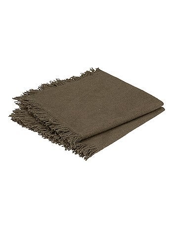 Servilleta de mesa con flecos x 2