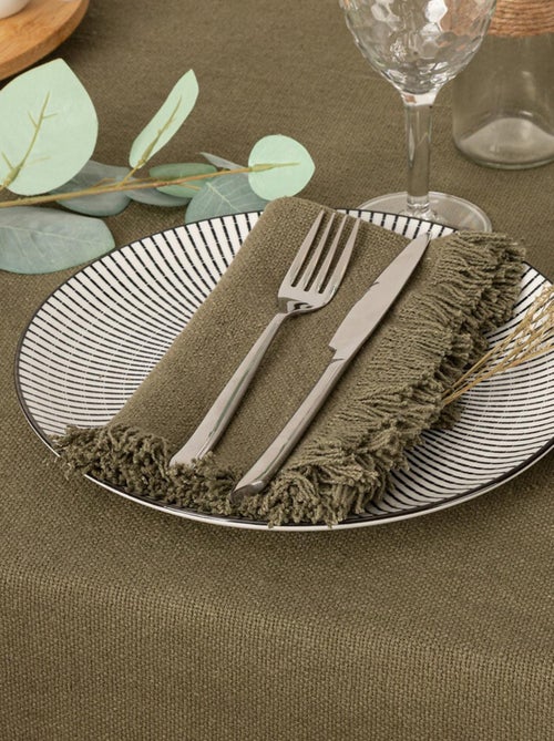 Servilleta de mesa con flecos x 2 - Kiabi