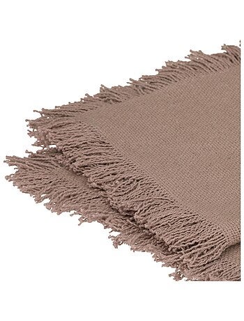 Servilleta de mesa con flecos x 2