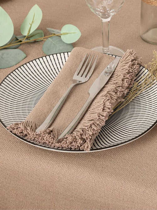 Servilleta de mesa con flecos x 2 - Kiabi