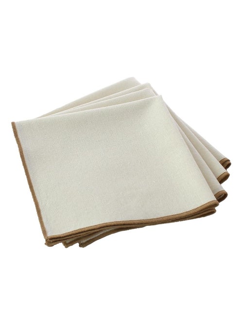 Servilleta de mesa lisa con ribete - Kiabi