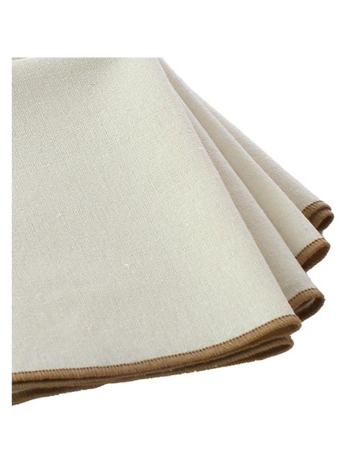 Servilleta de mesa lisa con ribete - Kiabi