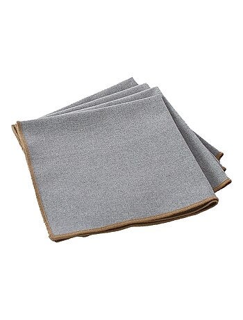 Servilleta de mesa lisa con ribete