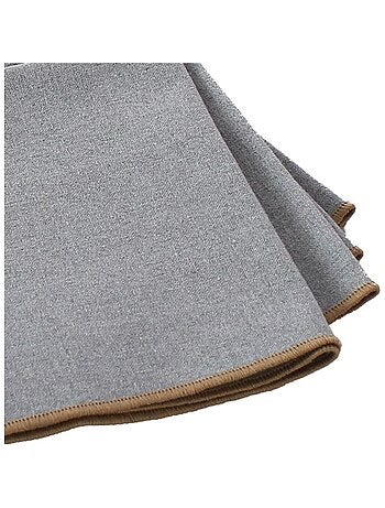 Servilleta de mesa lisa con ribete