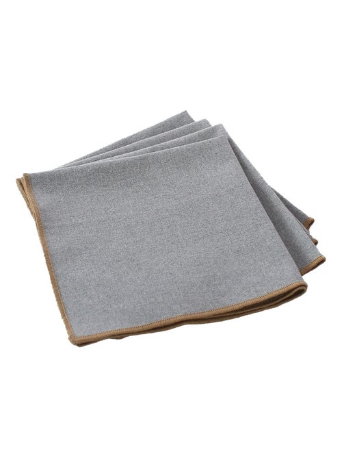 Servilleta de mesa lisa con ribete - Kiabi