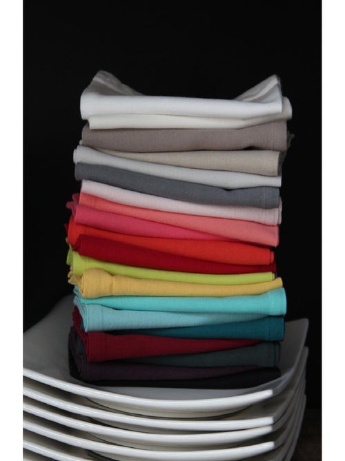 Servilleta de mesa lisa y colorida - Kiabi