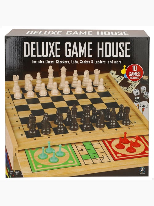 Set 10 en 1 juegos mesa clásicos con estuche de madera - colorbbay - Kiabi Set 10 en 1 juegos mesa clásicos con estuche de madera - colorbbay - Kiabi