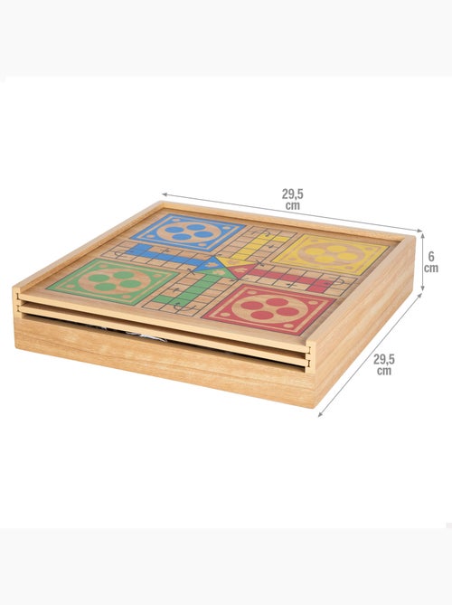 Set 10 en 1 juegos mesa clásicos con estuche de madera - colorbbay - Kiabi Set 10 en 1 juegos mesa clásicos con estuche de madera - colorbbay - Kiabi