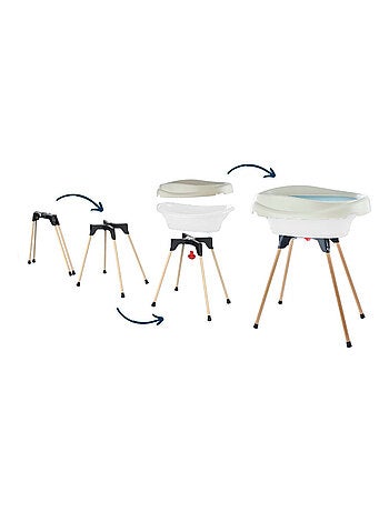 Set 2-en-1 Thermobaby VASCO: cambiador y bañera con tubo