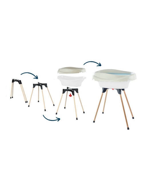 Set 2-en-1 Thermobaby VASCO: cambiador y bañera con tubo - Kiabi Set 2-en-1 Thermobaby VASCO: cambiador y bañera con tubo - Kiabi