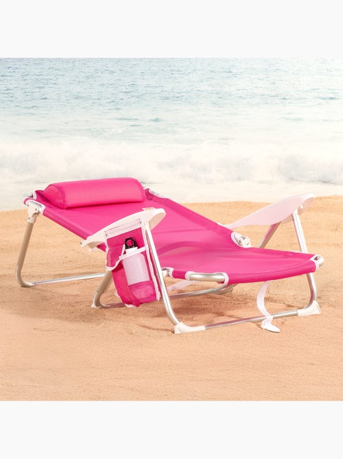 Set 2 sillas de playa baja plegables y multiposición 51x45x76 cm aktive - Kiabi