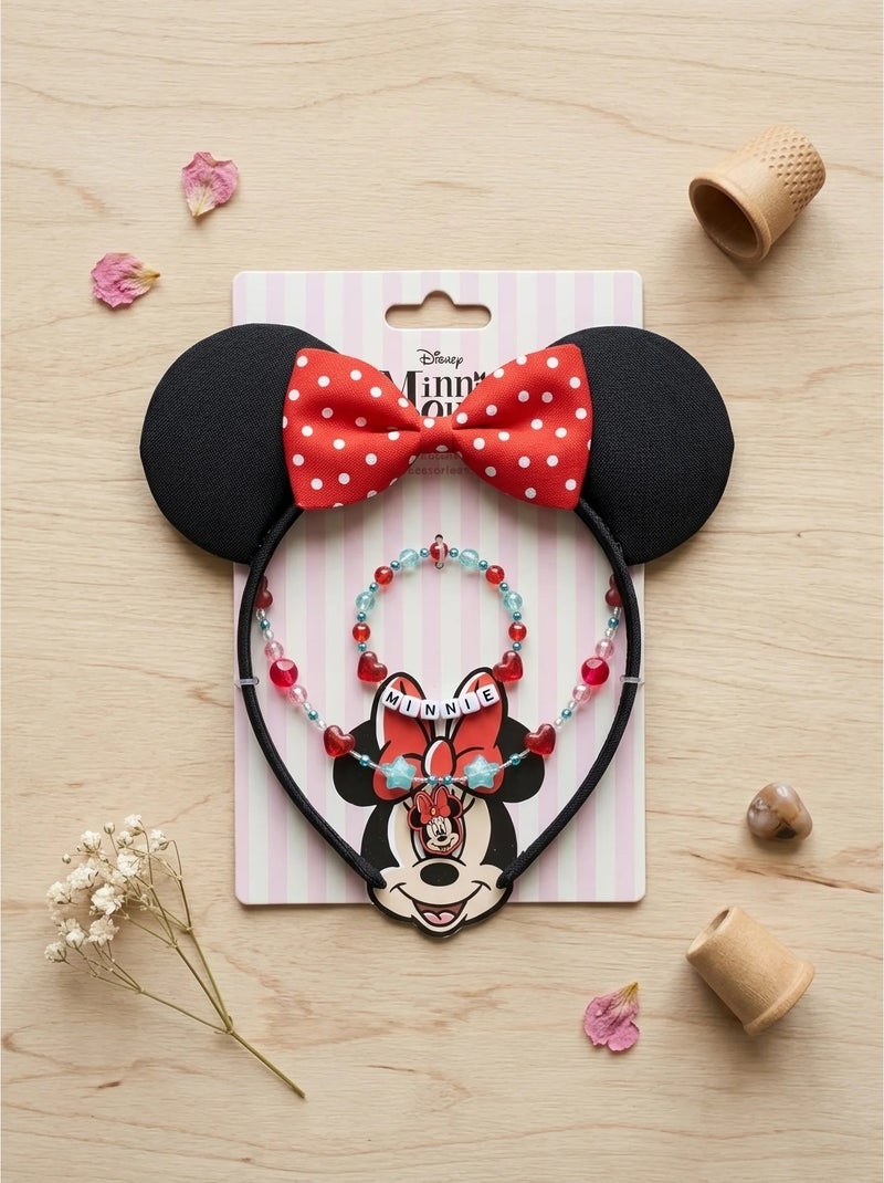 Set 3 joyas minnie disney Rojo - Kiabi