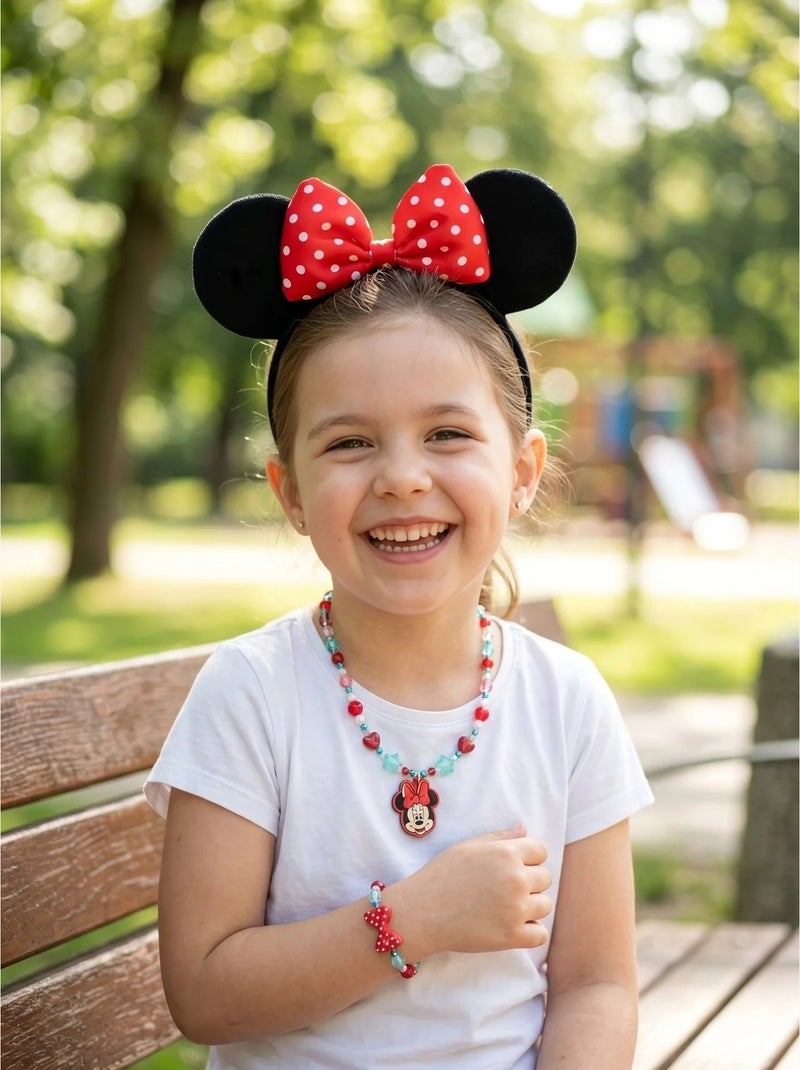 Set 3 joyas minnie disney Rojo - Kiabi