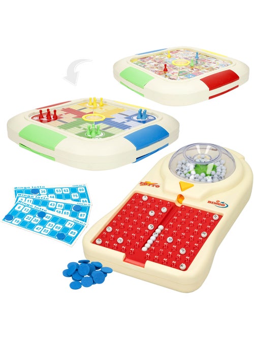 Set 3 juegos de mesa: parchís, oca y bingo cb games - Kiabi