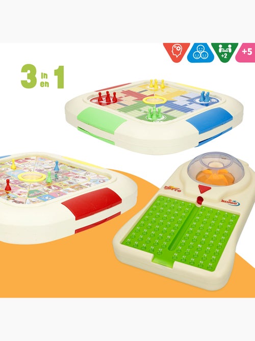 Set 3 juegos de mesa: parchís, oca y bingo cb games - Kiabi