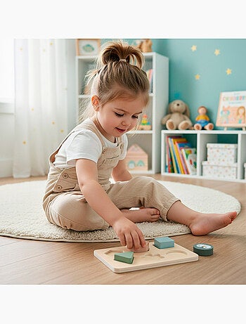 Set 3 juegos madera bebé WOOMAX