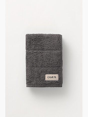 Juego completo de baño 100% algodón, rizo 600g/m2, con colgador - Gamusi.