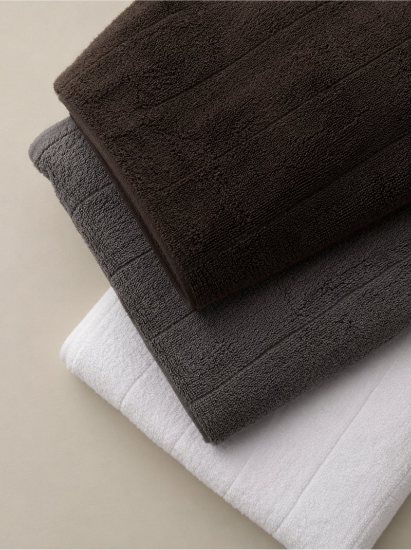 Set 3 paños de cocina 100% algodón, colores surtidos, tejido rizo - Gamusi. Gris negro blanco - Kiabi