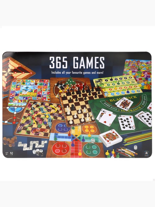 Set 365 juegos de mesa con caja metálica cb games - Kiabi