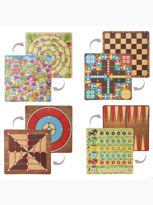 Set 365 juegos de mesa con caja metálica cb games - Kiabi