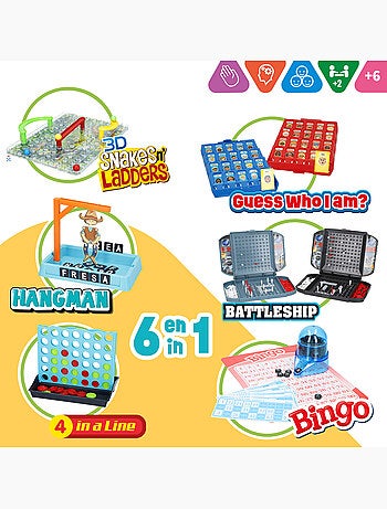 Set 6 juegos de mesa cb games