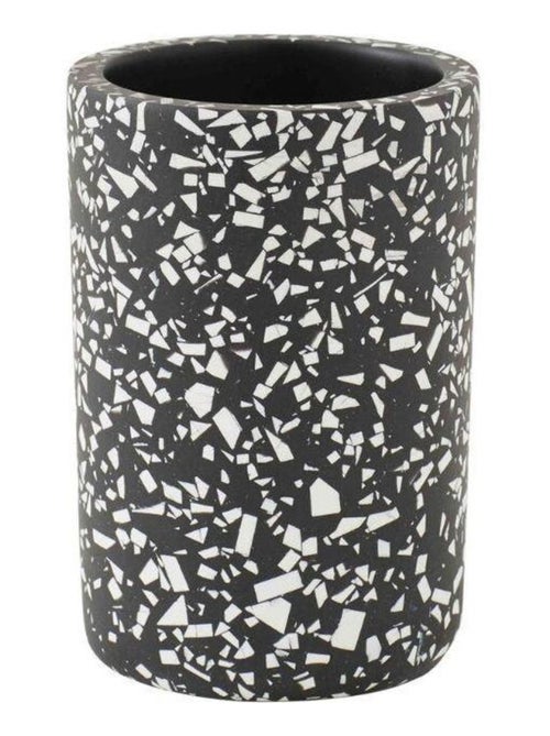 Set accesorios baño terrazzo 3 piezas polirresina negro Guy Levasseur - Kiabi