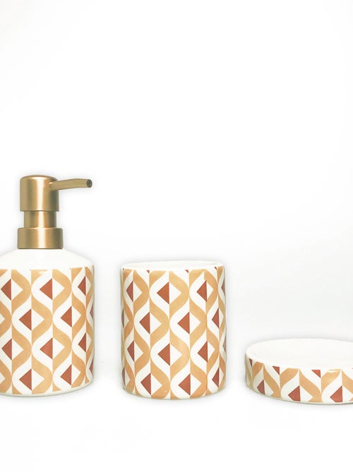 Set accesorios de baño 3 piezas INES de cerámica – Guy Levasseur - Kiabi Set accesorios de baño 3 piezas INES de cerámica – Guy Levasseur - Kiabi