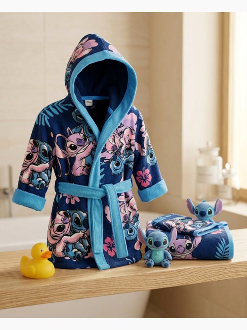 Set Albornoz + Toalla + Manopla Infantil Stitch & Angel Disney - Kiabi Set Albornoz + Toalla + Manopla Infantil Stitch & Angel Disney - Kiabi
