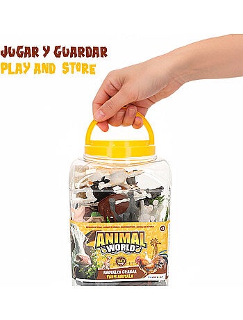 Set animales de granja con tapete y accesorios 30 pzas. Animal world