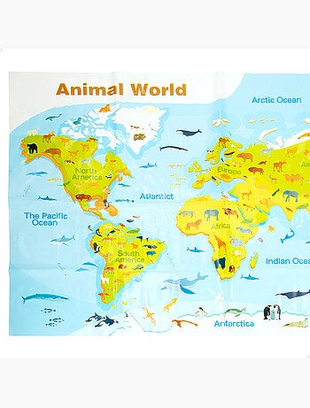 Set animales marinos con tapete y accesorios 30 pzas. Animal world
