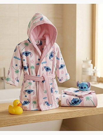 Set Baño Niño Stitch Disney – Albornoz Capucha + Toalla 50x100 cm + Manopla Baño | Aloha |