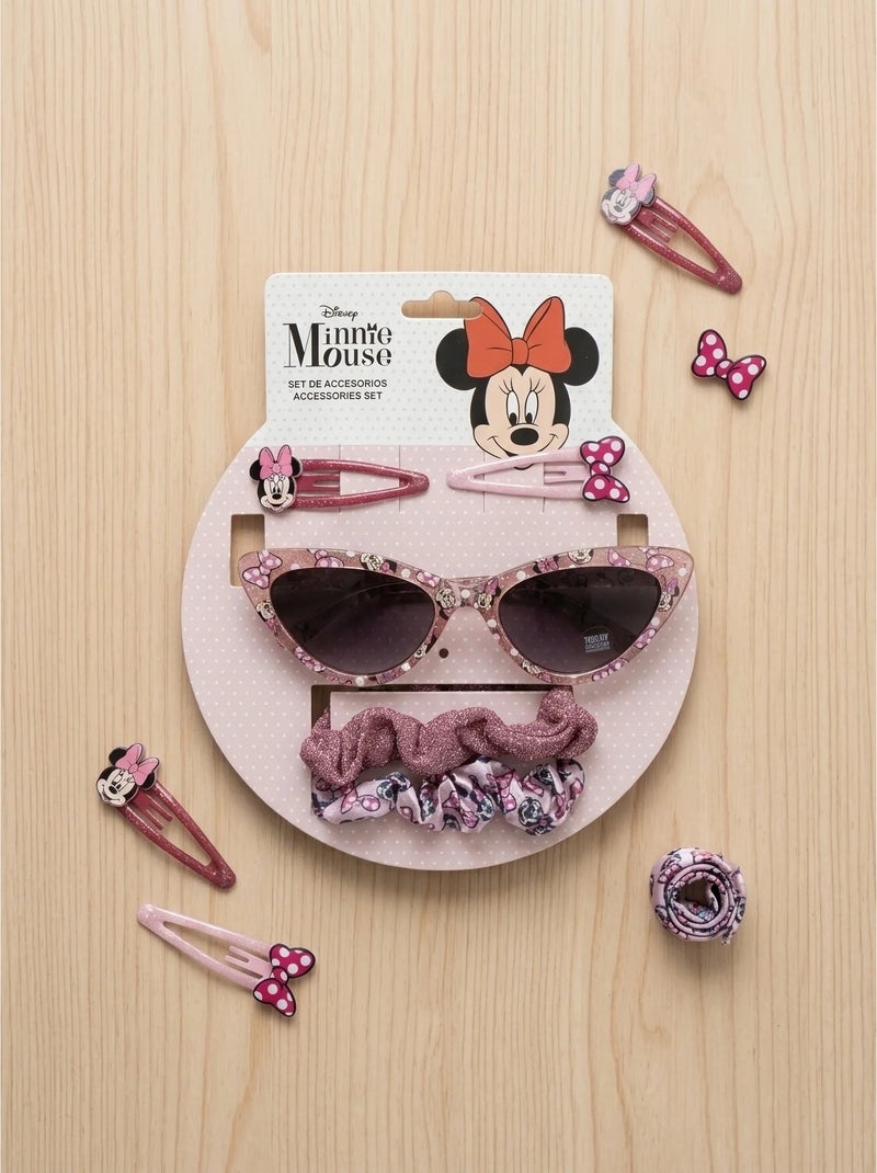 Set belleza accesorios pelo y gafas de sol Minnie Mouse Disney Rosa - Kiabi