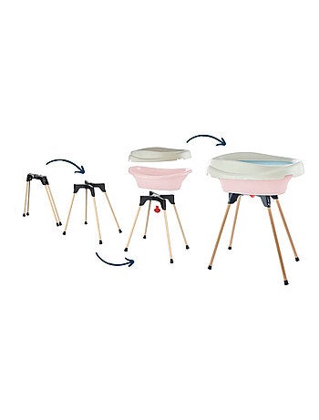 Set 2-en-1 Thermobaby VASCO: cambiador y bañera con tubo