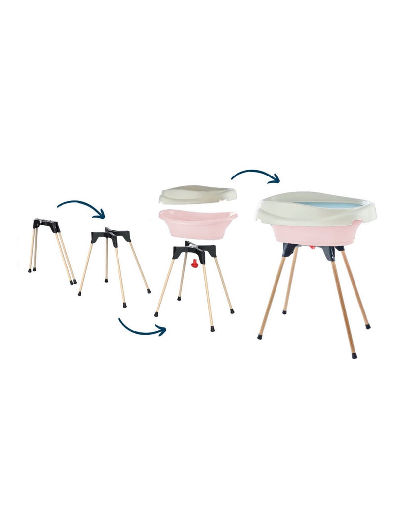 Set cambiador y bañera VASCO Rosa - Kiabi