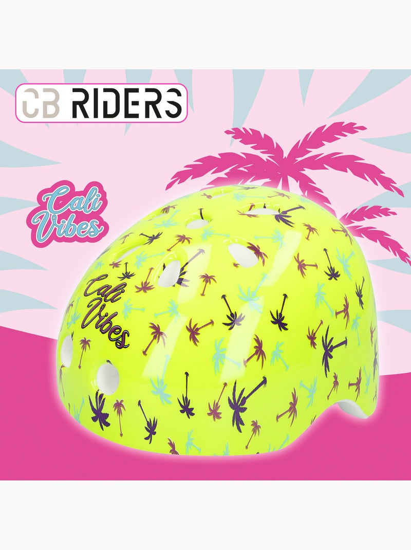 Set casco, coderas y rodilleras amarillo neón cb riders N/D - Kiabi