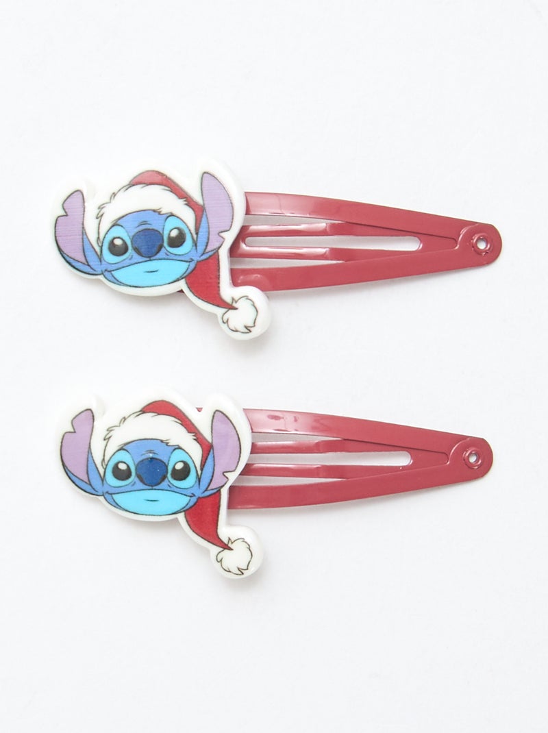 Set coletero + pinza de pelo + cepillo 'Disney' 'Stitch' Rojo - Kiabi