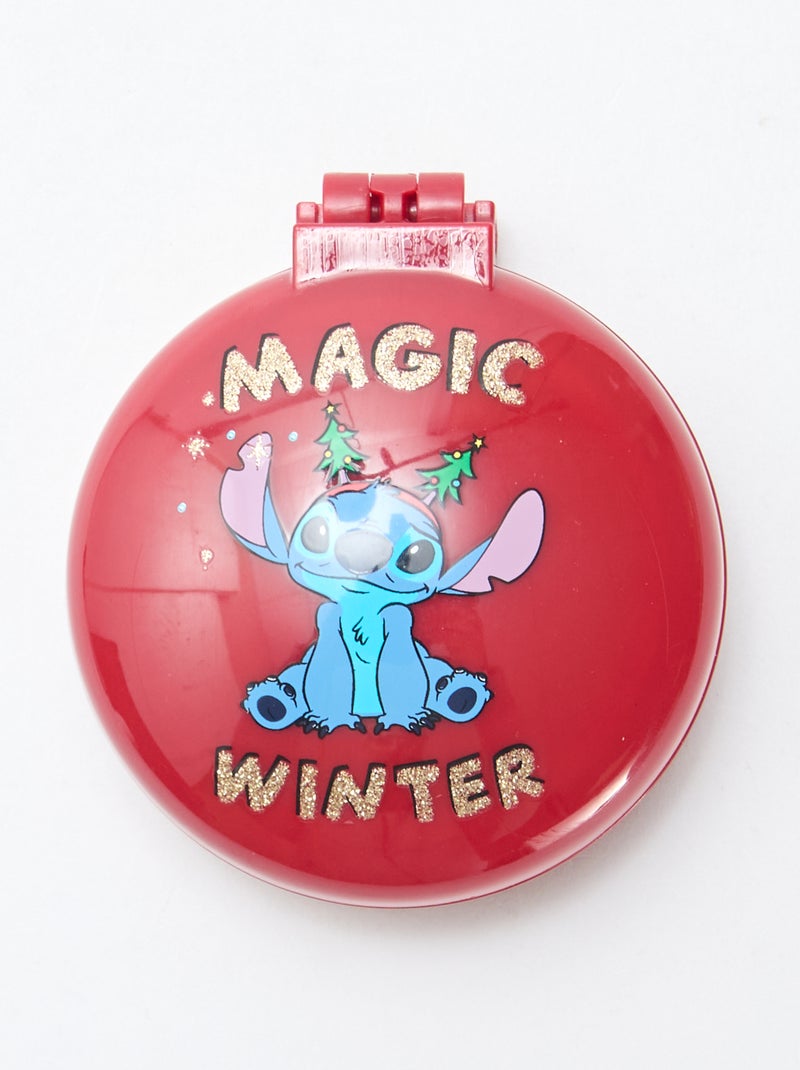 Set coletero + pinza de pelo + cepillo 'Disney' 'Stitch' Rojo - Kiabi