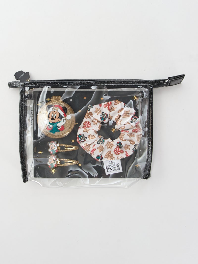 Set coletero + pinzas para el pelo + cepillo 'Disney' 'Minnie' Negro - Kiabi
