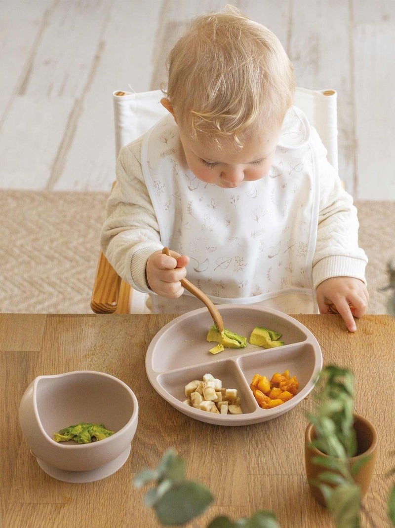 Set con ventosa de silicona para bebé Marrón caramelo - Kiabi