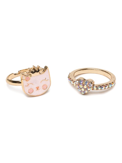 Set de 2 anillos ajustables kitty love | Great Pretenders - Kiabi