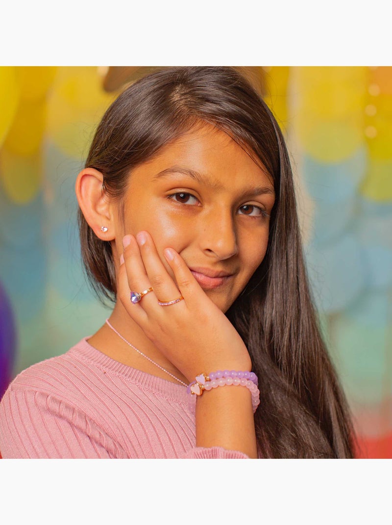 Set de 2 anillos ajustables precious purple | Great Pretenders Violeta - Kiabi