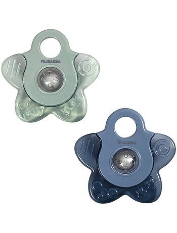 Set de 2 anillos de dentición refrigerantes - forma de estrella | Filibabba