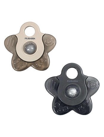 Set de 2 anillos de dentición refrigerantes - forma de estrella | Filibabba