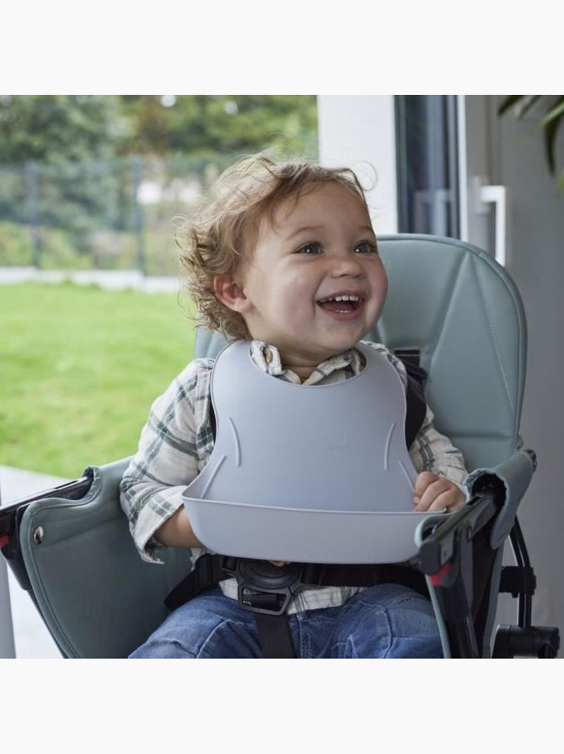 Set de 2 baberos impermeables thermobaby bibou con bolsillo que recoge los alimentos Gris - Kiabi