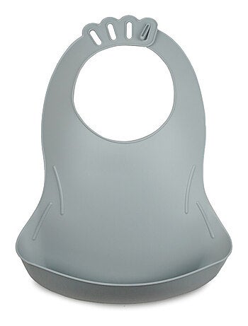 Set de 2 baberos impermeables Thermobaby BIBOU con bolsillo que recoge los alimentos