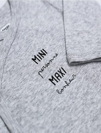 Set de 2 bodis bebé manga larga