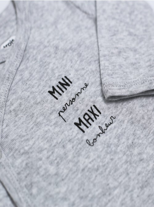 Set de 2 bodis bebé manga larga - Kiabi