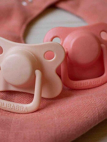 Set de 2 chupetes anatómicos de silicona 0-6m - Filibabba
