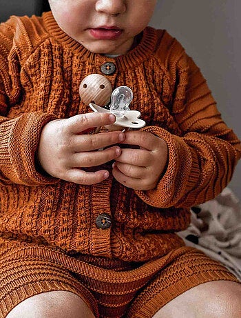 Set de 2 chupetes anatómicos de silicona 0-6m - Filibabba