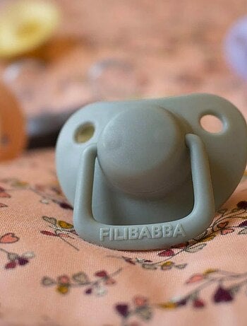 Set de 2 chupetes anatómicos de silicona 0-6m | Filibabba